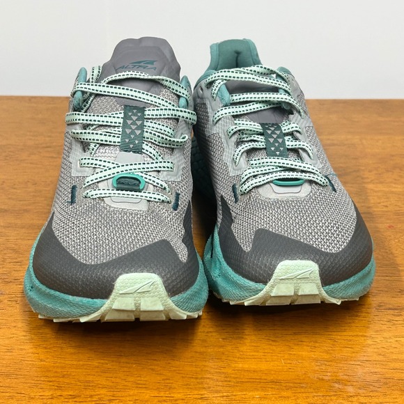 Altra Timp 4 Trail Running Shoes Womens Gray Teal Lace Up Sneakers Size 6 - Picture 5 of 14